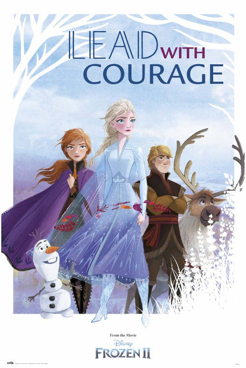 Grupo Erik GPE5377 Frozen Lead With Courage Poster 61X91,5cm | Yourdecoration.it