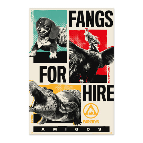 Grupo Erik GPE5499 Far Cry 6 Fangs For Hire Poster 61X91,5cm | Yourdecoration.it