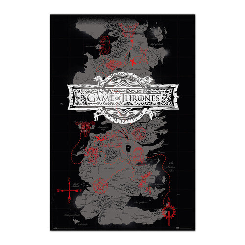 Grupo Erik GPE5513 Game Of Thrones Map Poster 61X91,5cm | Yourdecoration.it