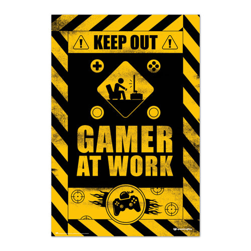 Grupo Erik GPE5577 Gameration Gamer At Work Poster 61X91,5cm | Yourdecoration.it