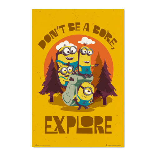 Grupo Erik Gpe5602 Poster Minions Don T Be Bore Explore | Yourdecoration.it