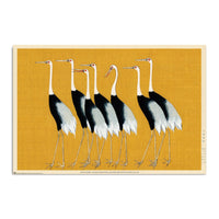 Grupo Erik Gpe5631 Poster Flock Of Beautiful Japanese Red Crown Crane By O Korin | Yourdecoration.it
