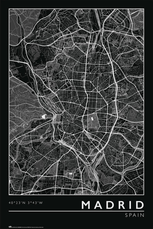 Grupo Erik Gpe5635 Madrid City Map Poster 61x91 5cm | Yourdecoration.it