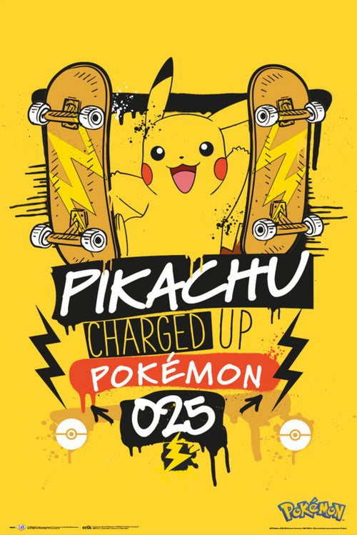 Grupo Erik Gpe5655 Pokemon Pikachu Charged Up 025 Poster 61x91 5cm | Yourdecoration.it