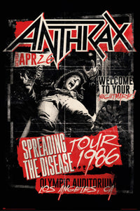 Grupo Erik Gpe5715 Anthrax Spreading The Disease 1986 Poster 61X91,5cm | Yourdecoration.it