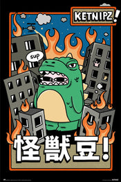 grupo erik gpe5734 ketnipz beanzilla poster 61x91 5cm | Yourdecoration.it