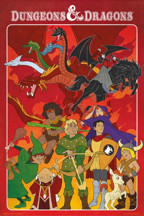 grupo erik gpe5737 dungeons dragons the animated series poster 61x91 5cm | Yourdecoration.it