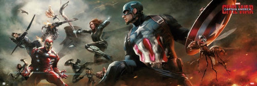 Grupo Erik PPGE8015 Marvel Captain America Civil War Poster 158X53cm | Yourdecoration.it