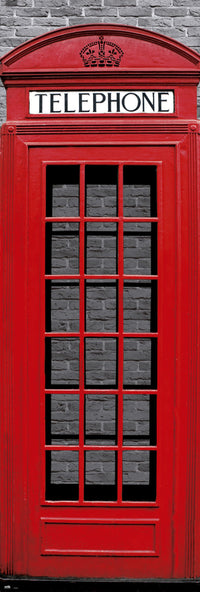 Grupo Erik PPGE8018 London Phone Box Poster 53X158cm | Yourdecoration.it