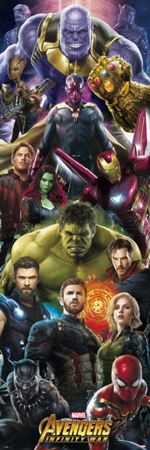 Grupo Erik PPGE8048 Marvel Avengers Infinity War Poster 53X158cm | Yourdecoration.it