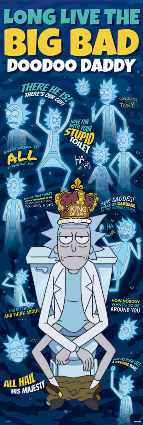 Grupo Erik PPGE8081 Rick And Morty Doodoo Daddy Poster 53X158cm | Yourdecoration.it