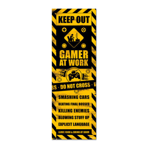 Grupo Erik PPGE8093 Gameration Gaming Caution Poster 53X158cm | Yourdecoration.it