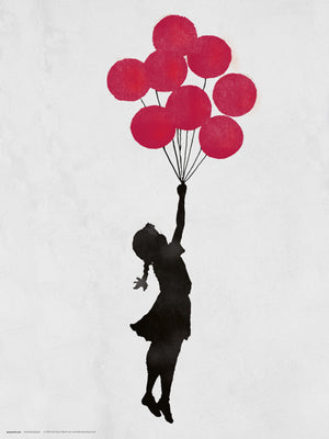 grupo erik brandalised girl floating original stampa artistica 30x40cm | Yourdecoration.it