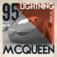 grupo erik disney cars lightning mcqueen stampa artistica 30x30cm | Yourdecoration.it