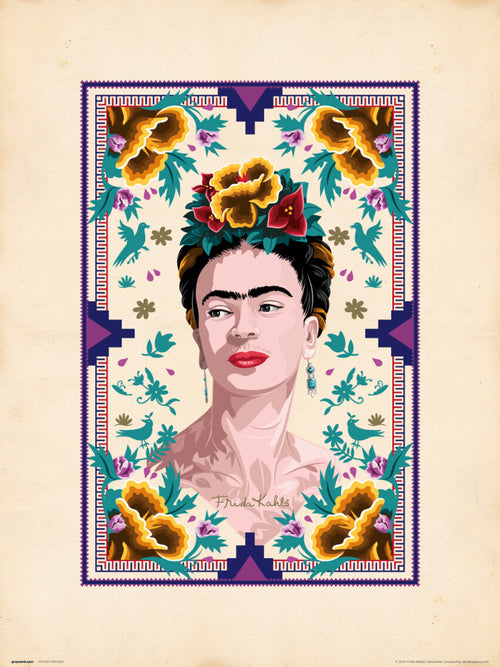 grupo erik frida kahlo illustration stampa artistica 30x40cm | Yourdecoration.it