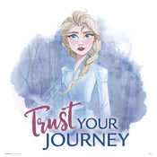 grupo erik frozen face your fear stampa artistica 30x30cm | Yourdecoration.it