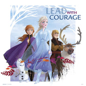 grupo erik frozen lead with courage stampa artistica 30x30cm | Yourdecoration.it