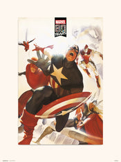 grupo erik marvel 80 years avengers stampa artistica 30x40cm | Yourdecoration.it