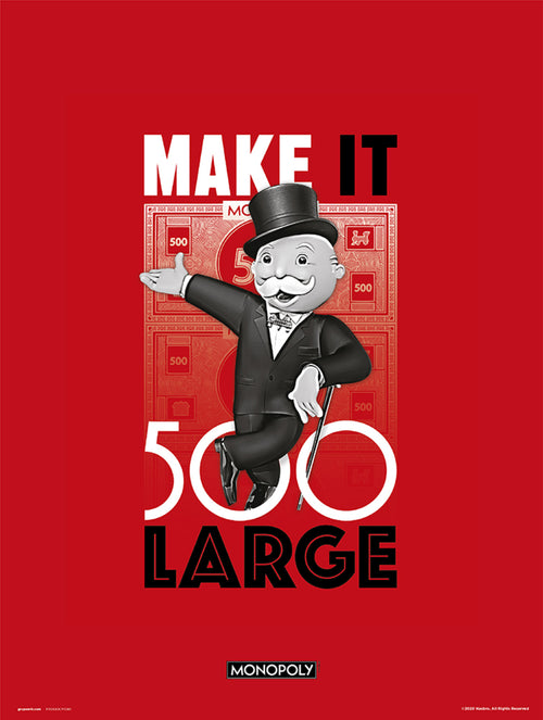 grupo erik monopoly make it 500 large stampa artistica 30x40cm | Yourdecoration.it