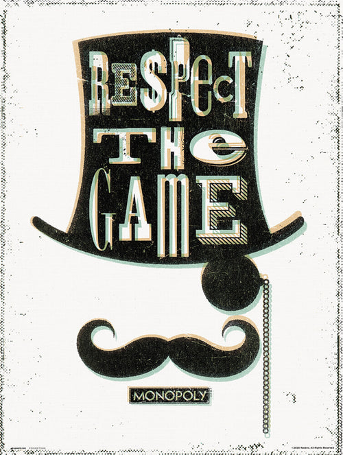 grupo erik monopoly respect the game stampa artistica 30x40cm | Yourdecoration.it