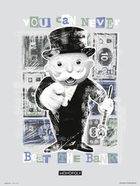 grupo erik monopoly you can never beat the bank stampa artistica 30x40cm | Yourdecoration.it