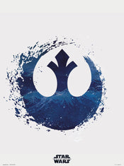 grupo erik star wars episode ix rebel logo stampa artistica 30x40cm | Yourdecoration.it