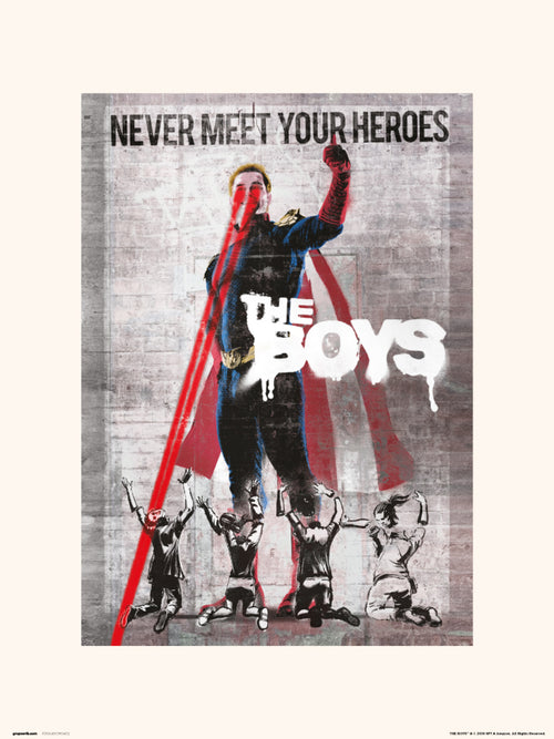 grupo erik the boys never meet your heroes stampa artistica 30x40cm | Yourdecoration.it