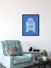 komar wb sw 022 30x40h star wars silhouette quotes r2d2 stampa artistica 30x40cm sfeer | Yourdecoration.it