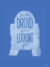 komar wb sw 022 30x40h star wars silhouette quotes r2d2 stampa artistica 30x40cm | Yourdecoration.it