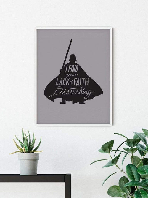 komar wb sw 023 30x40h star wars silhouette quotes vader stampa artistica 30x40cm sfeer | Yourdecoration.it