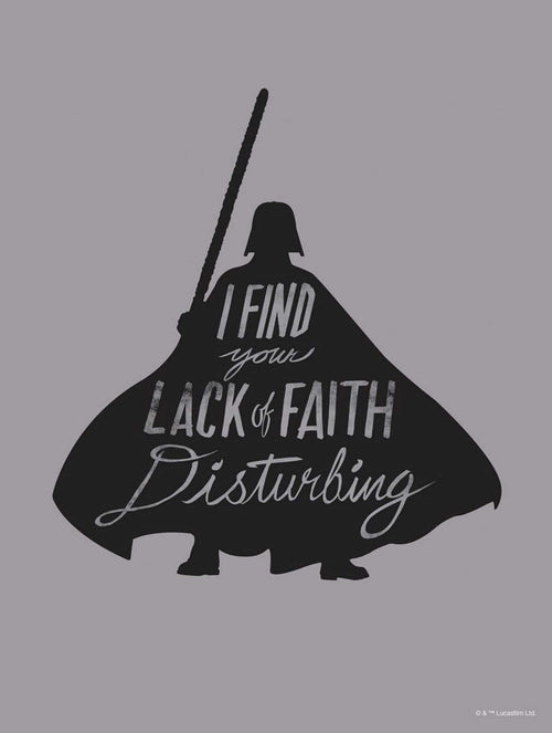komar wb sw 023 30x40h star wars silhouette quotes vader stampa artistica 30x40cm | Yourdecoration.it
