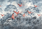 komar_vlies_carta da parati_INX8_053_Flamingos_in_the_Sky | Yourdecoration.it