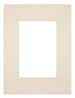 Passepartout 18x24 cm - Apertura immagine 10x15 cm - Carnagione - Per cornici e foto
