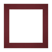 Passepartout 20x20 cm - Apertura immagine 15x15 cm - Vino Rosso - Per cornici e foto
