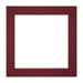 Passepartout 20x20 cm - Apertura immagine 15x15 cm - Vino Rosso - Per cornici e foto