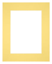 Passepartout Dimensione Cornice 20x25 cm - Formato Immagine 13x18 cm - Giallo