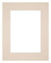 Passepartout 20x25 cm - Apertura immagine 13x18 cm - Carnagione - Per cornici e foto