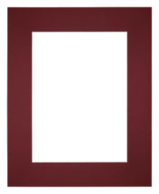 Passepartout 20x25 cm - Apertura immagine 13x18 cm - Vino Rosso - Per cornici e foto