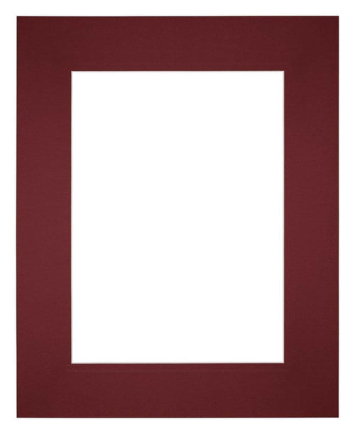Passepartout 20x25 cm - Apertura immagine 13x18 cm - Vino Rosso - Per cornici e foto
