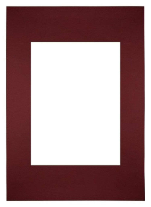 Passepartout 20x28 cm - Apertura immagine 13x18 cm - Vino Rosso - Per cornici e foto