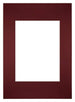 Passepartout 20x28 cm - Apertura immagine 13x18 cm - Vino Rosso - Per cornici e foto