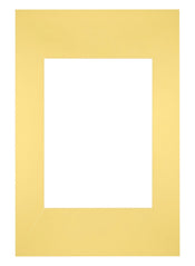 Passepartout Dimensione Cornice 20x30 cm - Formato Immagine 13x18 cm - Giallo