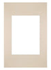Passepartout 20x30 cm - Apertura immagine 13x18 cm - Carnagione - Per cornici e foto