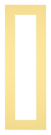 Passepartout Dimensione Cornice 33x98 cm - Formato Immagine 20x80 cm - Giallo