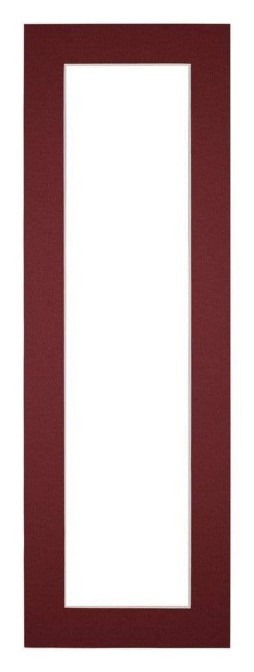 Passepartout 20x60 cm - Apertura immagine 10x30 cm - Vino Rosso - Per cornici e foto
