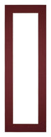 Passepartout 20x60 cm - Apertura immagine 10x30 cm - Vino Rosso - Per cornici e foto