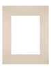 Passepartout 24x30 cm - Apertura immagine 15x20 cm - Carnagione - Per cornici e foto