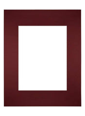 Passepartout 24x30 cm - Apertura immagine 15x20 cm - Vino Rosso - Per cornici e foto