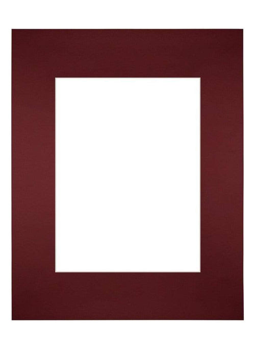 Passepartout 24x30 cm - Apertura immagine 15x20 cm - Vino Rosso - Per cornici e foto