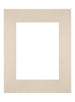 Passepartout 28x35 cm - Apertura immagine 18x24 cm - Carnagione - Per cornici e foto